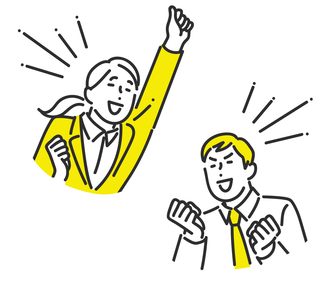 働いているイラスト